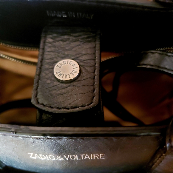 Zadig & Voltaire Black and Cream Bag - Picture 8 of 10